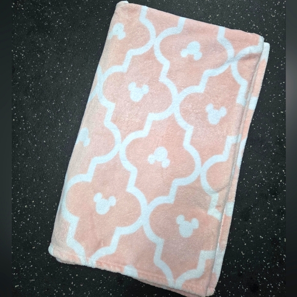 Disney Other - Hidden Mickey Pink Throw Blanket